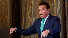 Herec a bývalý kalifornský guvernér Arnold Schwarzenegger pijel do Paíe na...