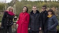 Francouzský prezidentský pár na soukromé návtv zoo Beauval v...