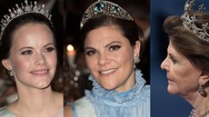 Švédské princezny Madeleine, Sofia a Victoria a královna Silvia na udílení... Švédské princezny Madeleine, Sofia a Victoria a královna Silvia na udílení...