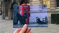 Sherlock Holmes poblí katedrály svatého Pavla v Londýn
