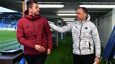 JE TO TVOJE David Holoubek (vlevo) a Jindřich Trpišovský během vzájemného duelu... JE TO TVOJE David Holoubek (vlevo) a Jindřich Trpišovský během vzájemného duelu...