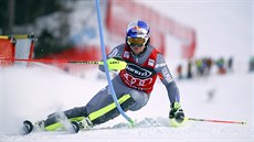 Alexis Pinturault na trati kombinačního slalomu v Bormiu. Alexis Pinturault na trati kombinačního slalomu v Bormiu.