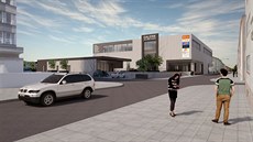 Plánovaná podoba obchodní galerie ve Vsetíně. Plánovaná podoba obchodní galerie ve Vsetíně.