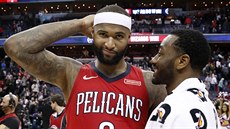 KAMARÁDI ZE ŠKOLY. DeMarcus Cousins (vlevo) z New Orleans s někdejším... KAMARÁDI ZE ŠKOLY. DeMarcus Cousins (vlevo) z New Orleans s někdejším...