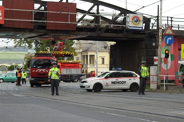 Tramvaje nejezdí pes Výstavit Holeovice