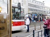 Prostor před brněnským hlavním nádražím. Prostor před brněnským hlavním nádražím.