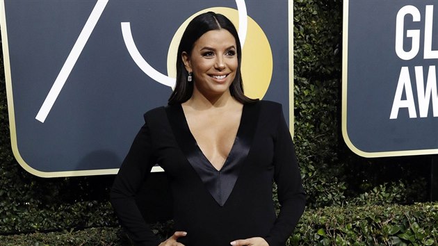 Eva Longoria na Zlatch glbech (Beverly Hills, 7. ledna 2018)