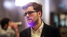 Šéf poslaneckého klubu Pirátů Jakub Michálek na celostátním fóru strany v Brně Šéf poslaneckého klubu Pirátů Jakub Michálek na celostátním fóru strany v Brně