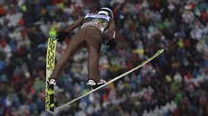 Kamil Stoch v závodu Turné čtyř můstků v Innsbrucku. Kamil Stoch v závodu Turné čtyř můstků v Innsbrucku.