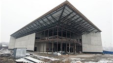 Pohled na rozestavěné Národní olympijské centrum v Prostějově (prosinec 2017). Pohled na rozestavěné Národní olympijské centrum v Prostějově (prosinec 2017).
