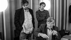 Tomáš Turek, Pavel Neškudla a Miroslav Hanuš při zkoušce inscenace Ghost... Tomáš Turek, Pavel Neškudla a Miroslav Hanuš při zkoušce inscenace Ghost...
