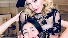 Madonna a její dcera Lourdes bhem Silvestra 2017