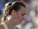 TOHLE NEVYLO. Petra Kvitov v prvnm kole Australian Open.