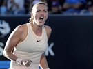 VTZN M. Petra Kvitov v prvnm kole Australian Open.