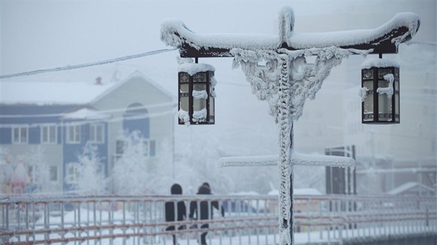 V Jakutsku mrazy padaj k minus 65 stupm Celsia (17. ledna 2018)