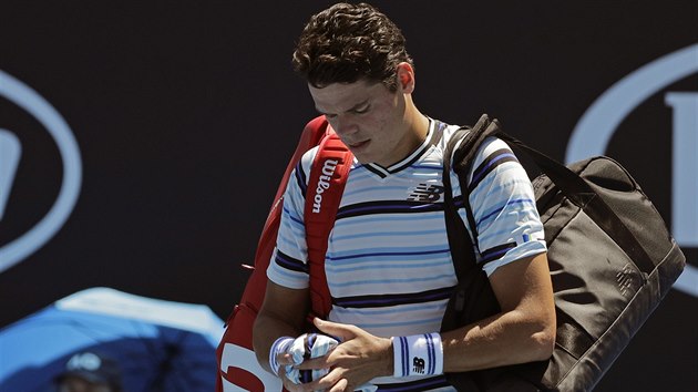 Kanadsk tenista Milos Raonic se s Australian Open lou pedasn - u v prvnm kole.