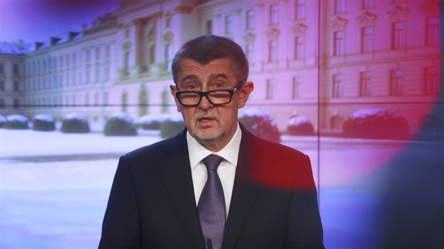Premiér a éf hnutí ANO Andrej Babi na tiskové konferenci k nadcházejícím...