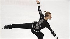 Michal Březina při krátkém programu na mistrovství Evropy v Moskvě. Michal Březina při krátkém programu na mistrovství Evropy v Moskvě.
