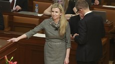 Někdejší ministryně školství Kateřina Valachová (ČSSD) se usmívá, i když je k... Někdejší ministryně školství Kateřina Valachová (ČSSD) se usmívá, i když je k...