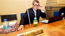 Premiér Andrej Babiš na jednání vlády (17. ledna 2018) Premiér Andrej Babiš na jednání vlády (17. ledna 2018)