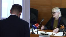 Elitní policista Jan Petržílek (vlevo) u Městského soudu v Praze (17. ledna... Elitní policista Jan Petržílek (vlevo) u Městského soudu v Praze (17. ledna...