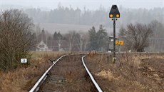 Nepoužívaná železniční trať u Dobronína na Jihlavsku Nepoužívaná železniční trať u Dobronína na Jihlavsku