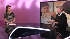 Reisérka Helena Tetíková v poadu Za scénou s moderátorkou Monikou Zavelovou