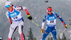 Michal Šlesingr při závodu s hromadným startem v Ruhpoldingu. Michal Šlesingr při závodu s hromadným startem v Ruhpoldingu.