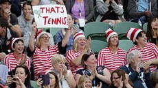 Fanoušci na tenisovém Australian Open. Fanoušci na tenisovém Australian Open.