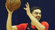 Tomáš Satoranský při tréninku Washington Wizards Tomáš Satoranský při tréninku Washington Wizards