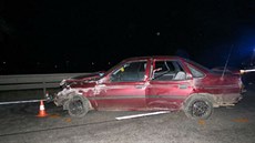 Nehoda osmnáctiletého řidiče u Černožic na Náchodsku (9.1.2017). Nehoda osmnáctiletého řidiče u Černožic na Náchodsku (9.1.2017).