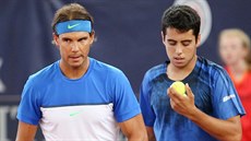 Jaume Munar (vpravo) s Rafaelem Nadalem Jaume Munar (vpravo) s Rafaelem Nadalem