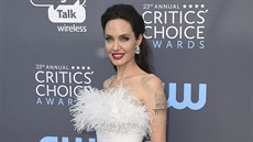 Angelina Jolie na udílení cen filmových kritik Critics' Choice Awards (Santa...