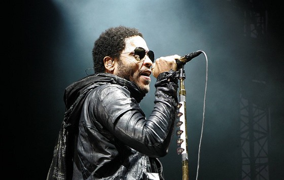 Lenny Kravitz v roce 2009 na brnnském velodromu