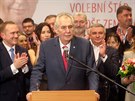 Milo Zeman zvtzil ve druhm kole prezidentskch voleb. (27. ledna 2018)