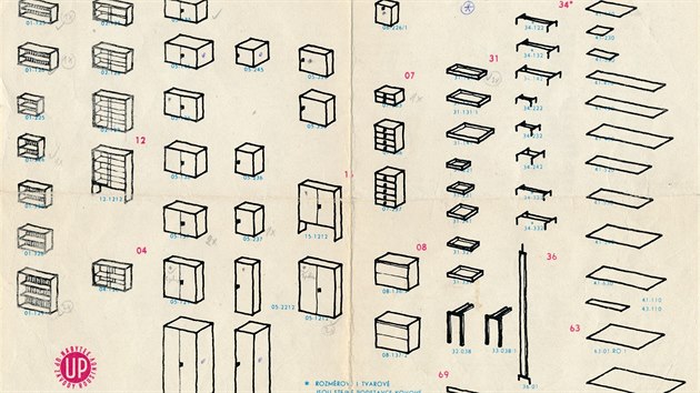 Prospekt sestavovac nbytkov ady Universal, 70. lta