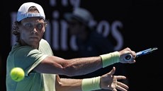 Tomá Berdych v osmifinále Australian Open.