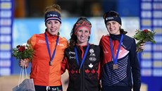 Sáblíková dojela třetí na trojce. Lepší byly Kanaďanka Ivanie Blondinová... Sáblíková dojela třetí na trojce. Lepší byly Kanaďanka Ivanie Blondinová...