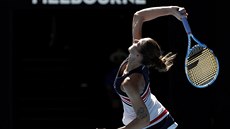 Česká tenistka Karolína Plíšková ve čtrtfinálovém utkání Australian Open proti... Česká tenistka Karolína Plíšková ve čtrtfinálovém utkání Australian Open proti...