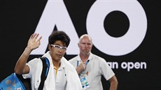 Korejec ong Hjon se louí s diváky, semifinále Australian Open skreoval.