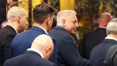 Úřadující předseda ČSSD Milan Chovanec ve volebním štábu Miloše Zemana. (27.... Úřadující předseda ČSSD Milan Chovanec ve volebním štábu Miloše Zemana. (27....