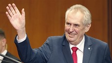 Miloš Zeman oslavuje vítězství ve druhém kole prezidentských voleb. (27. ledna... Miloš Zeman oslavuje vítězství ve druhém kole prezidentských voleb. (27. ledna...