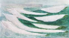 Josef Šíma: Bouře ve Fécamp (1953, olej na plátně, 65x81 cm) Josef Šíma: Bouře ve Fécamp (1953, olej na plátně, 65x81 cm)