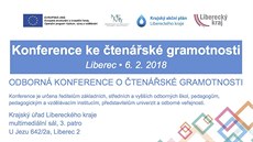 Konference ke čtenářské gramotnosti Konference ke čtenářské gramotnosti