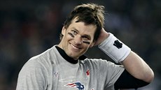Tom Brady, quarterback New England Patriots, po postupu svého týmu do bitvy o... Tom Brady, quarterback New England Patriots, po postupu svého týmu do bitvy o...