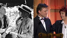 Michael Dymek a Magdalena Reifová ve filmu Páni kluci (1975) a na předávání Cen... Michael Dymek a Magdalena Reifová ve filmu Páni kluci (1975) a na předávání Cen...