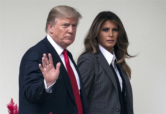 Prezident USA Donald Trump a jeho manelka Melania Trumpová (Washington, 11....
