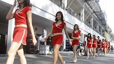 Grid Girls ped Velkou cenou Singapuru