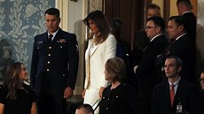 Melania Trumpová pi píchodu do Kongresu (Washington, 11. íjna 2017)