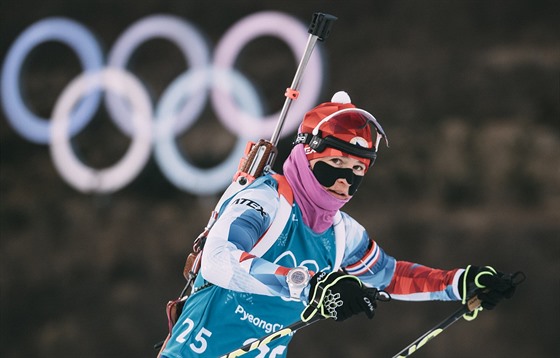 Veronika Vítková bhem tréninku ped zimními olympijskými hrami